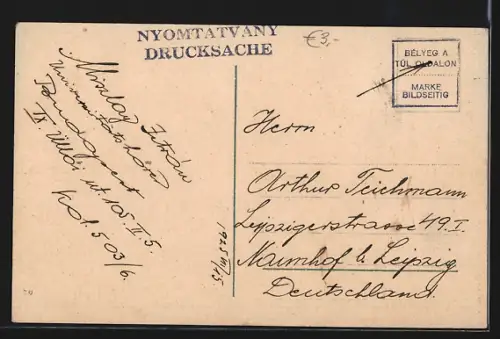 AK Budapest, Bad im Stadtwäldchen