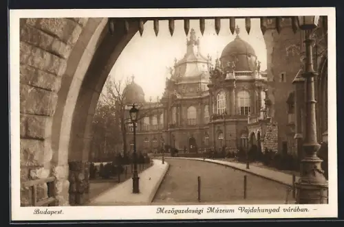 AK Budapest, Mezögazdasági Múzeum Vajdahunyad várában