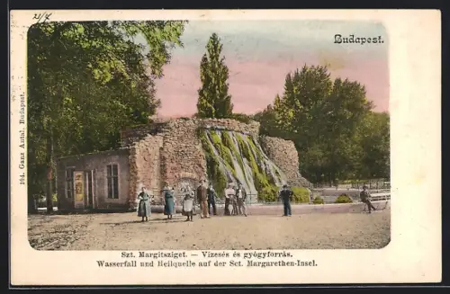 AK Budapest, Szent Margitsziget, Vizesés és gyógyforrás