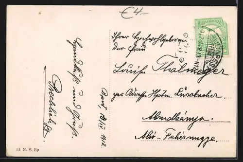 AK Budapest, Királyi vá az Attila-körútról nézve