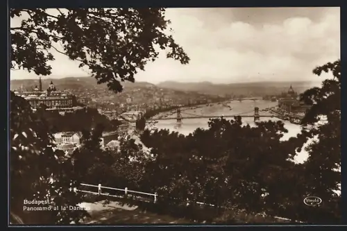AK Budapest, Dau mit Burg und Parlament