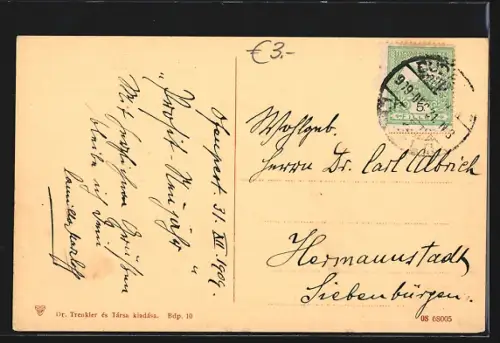 AK Budapest, Burg im Stadtwäldchen