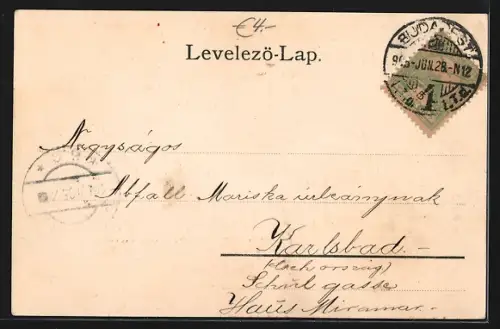 AK Budapest, Stadtwäldchen, Fontaine