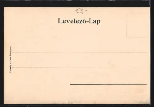 AK Budapest, Csikos vor der Kgl. Reitschule