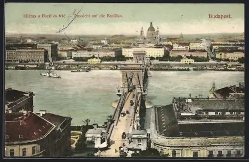 AK Budapest, Kilátás a Bazilika félé