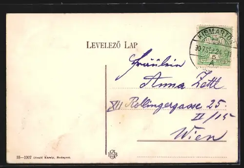 AK Budapest, Kilátás a Bazilika félé