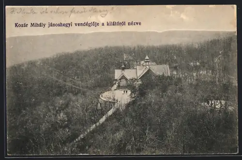 AK Budapest, Kozár Mihály jánoshegyi vendégloje a kilátóról nézve