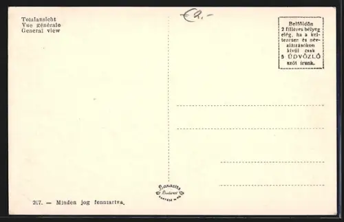 AK Budapest, Parlament mit Dampfer Zsofia