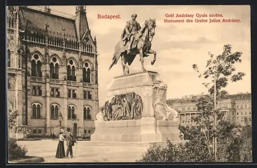 AK Budapest, Gróf Andrássy Gyula szobra