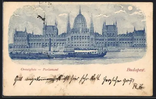 Mondschein-AK Budapest, Országház