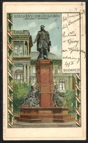 AK Budapest, Széchényi-Denkmal