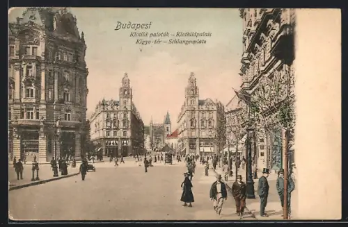 AK Budapest, Klothildpalais am Schlangenplatz