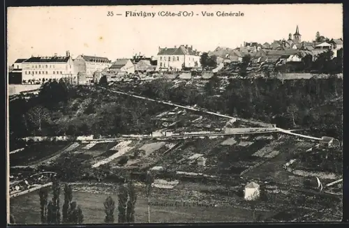 AK Flavigny /Cote-d`Or, Vue Generale
