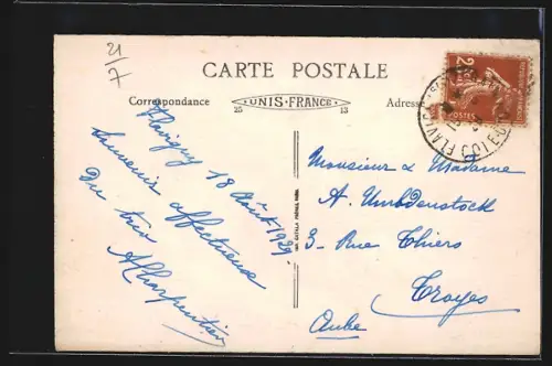 AK Flavigny /Cote-d`Or, Vue Generale