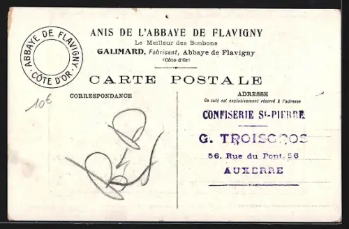 AK Abbaye de Flavigny, Fabrique d`Anis, Cote Nord