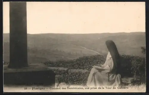 AK Flavigny, Couvent des Dominicains, vue prise de la Tour du Calvaire