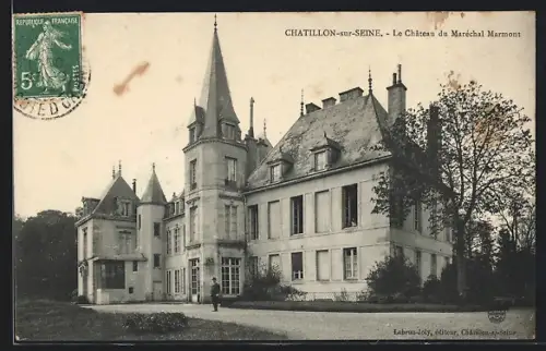 AK Chatillon-sur-Seine, le Château du Maréchal Marmont