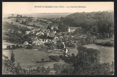 AK Bussy-le-Grand, La rue du Chateau