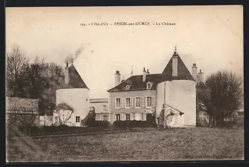 AK Brion-sur-Ource, Le Chateau, Sicht zum Schloss