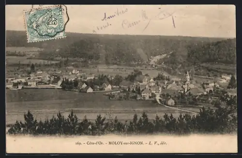 AK Moloy-sur-Ignon, Vue generale, Panorama