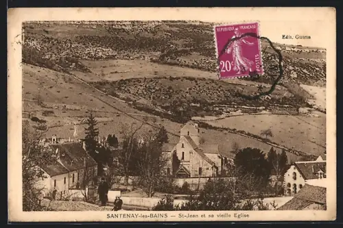 AK Santenay-les-Bains, St-Jean et sa vieille Eglise