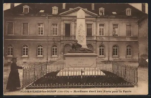 AK Plombieres-les-Dijon, Monument eleve aux Morts
