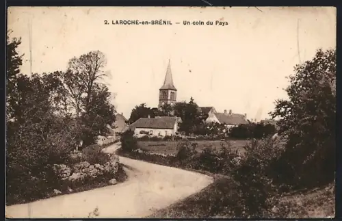 AK Laroche-en-Brénil, Un coin du Pays