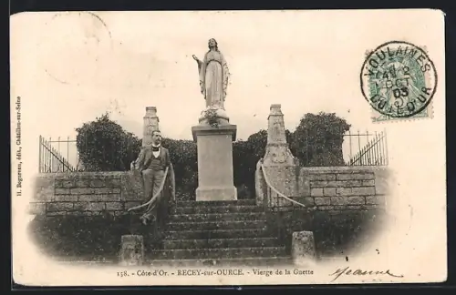 AK Recey-sur-Ource, Vierge de la Guette