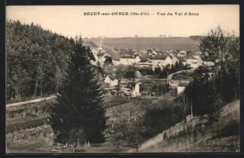 AK Recey-sur-Ource, Vue du Val d`Arce