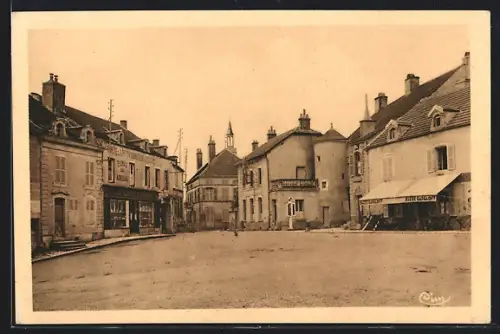 AK Recey-sur-Ource, Place du Marché