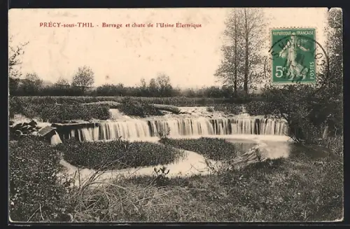 AK Précy-sous-Thil, Barrage et chute de l`Usine Electrique