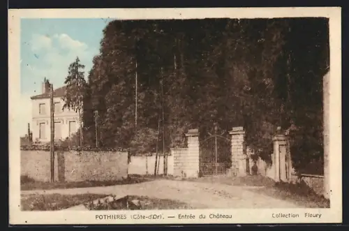 AK Pothières /Cote-d`Or, Entrée du Chateau