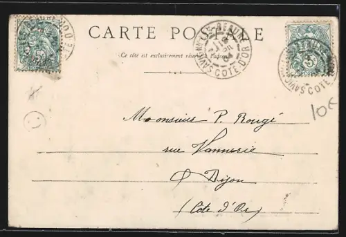 AK Val-Suzon, Panorama mit Strassenpartie