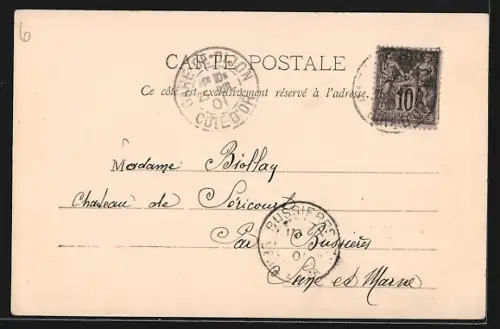 AK Val Suzon, Panorama mit Strassenpartie