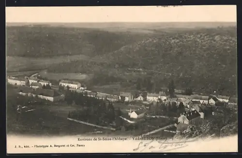 AK Val-Suzon /Haut, Panorama mit Bäumen