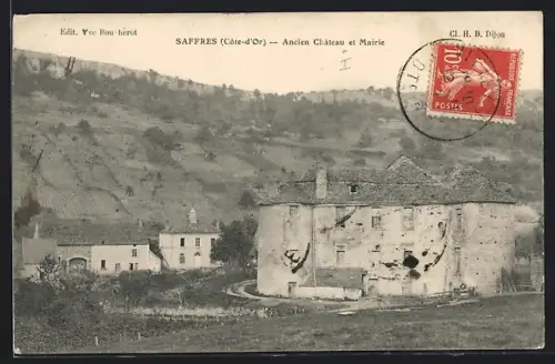 AK Saffres /Côte-d`Or, Ancien Château et Mairie