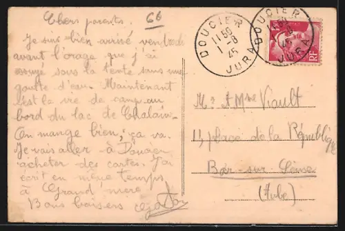 AK St-Seine-l`Abbaye /Côte-d`Or, Route de Dijon et vue de St-Martin-du-Mont