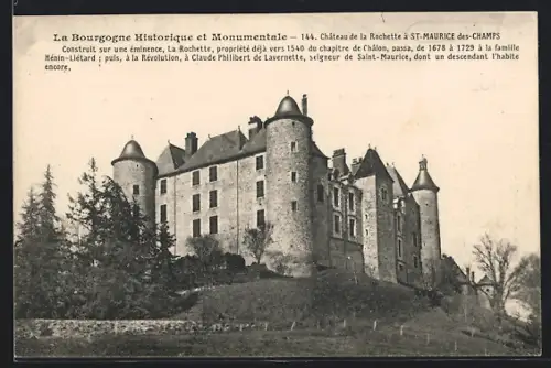 AK St-Maurice-des-Champs, La Bourgogne Historique et Monumentale, Château de la Rochette