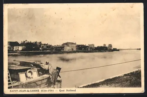 AK Saint-Jean-de-Losne, Quai national