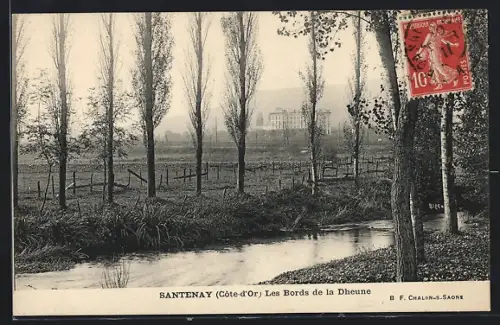 AK Santenay /Côte-d`Or, Les Bords de la Dheune