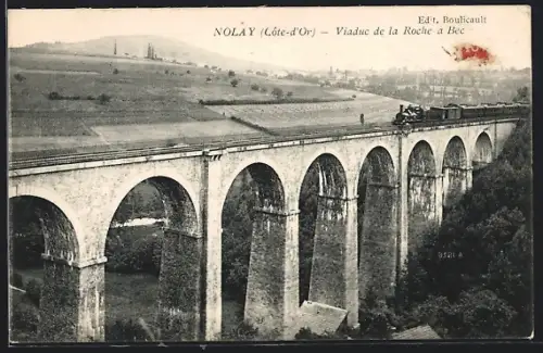 AK Nolay /Côte-d`Or, Viaduc de la Roche à Bec