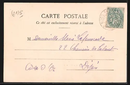 AK Nuits, Teilansicht mit Kirche