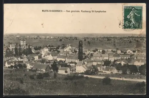 AK Nuits-St-Georges, Faubourg St-Symphorien, Vue générale