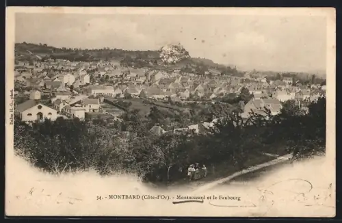AK Montbard /Côte-d`Or, Montmuzard et le Faubourg