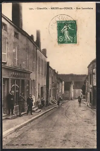 AK Recey-sur-Ource, Rue Lacordaire