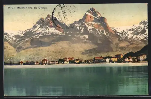 AK Brunnen, Teilansicht und die Mythen