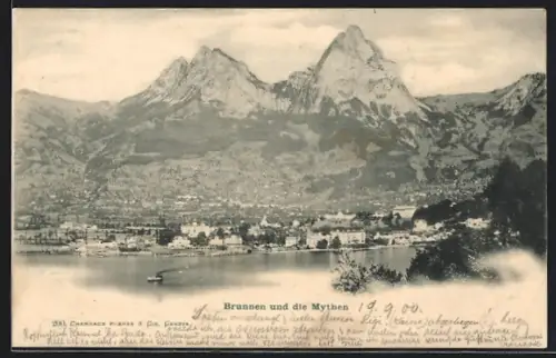 AK Brunnen, Teilansicht und die Mythen