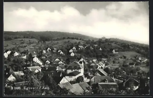 AK Egliswil /Aarg., Teilansicht mit Bäumen