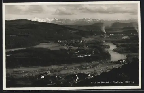 AK Bad Schinznach, Blick ins Aaretal v. Vierlinden, Bötzberg