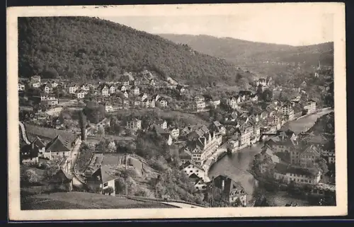 AK Ennetbaden, Teilansicht mit Strassenpartie